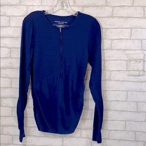 Derek Lam 10 C X Athleta blue top size S